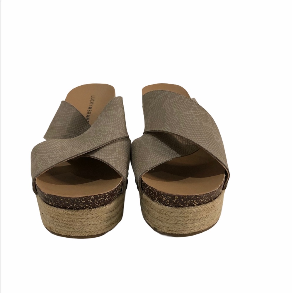 ‼️SOLD‼️NEW Luck Brand Neeka Slide Wedge Sandal - Picture 2 of 11